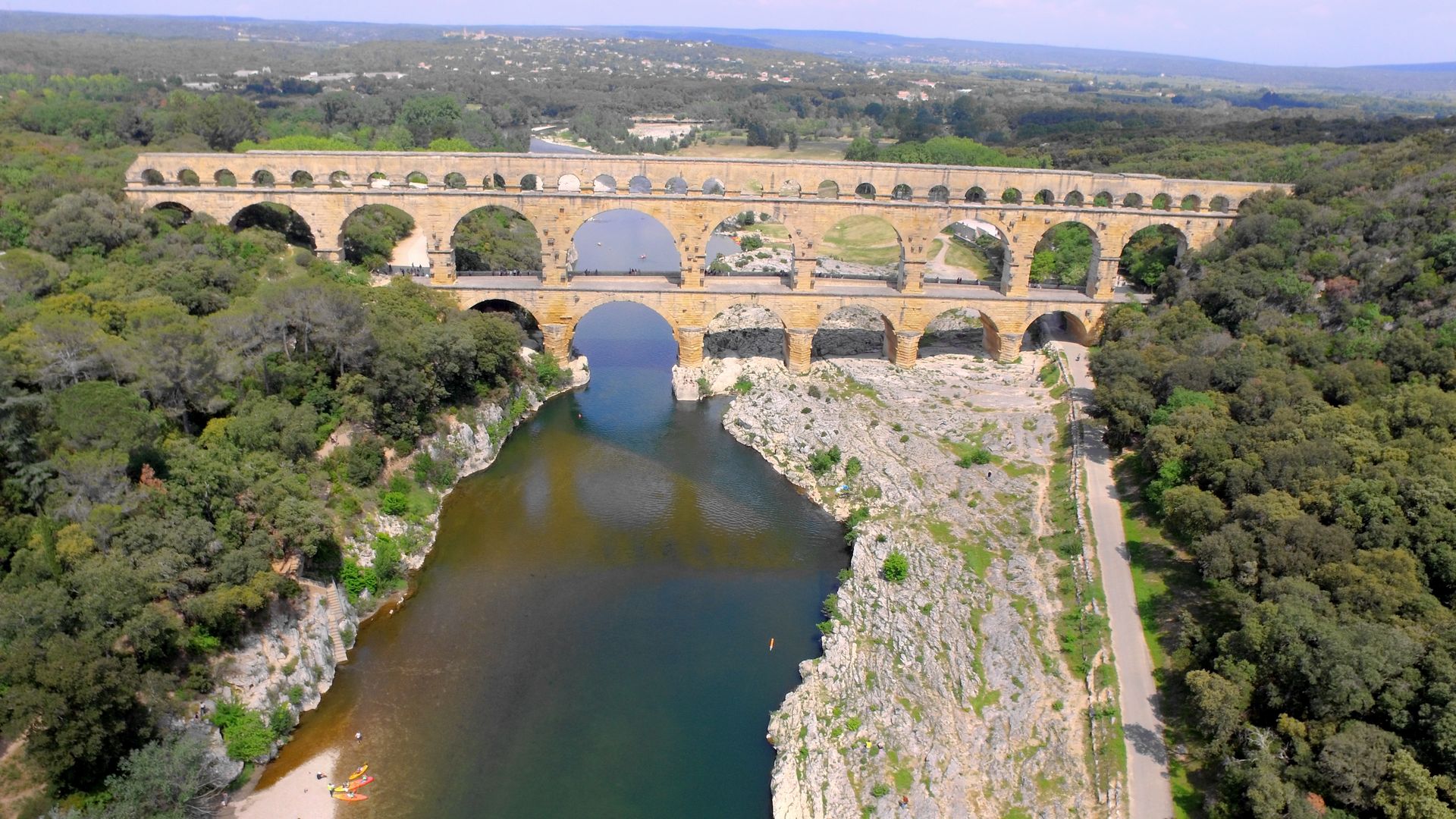 Pont du Gard - Luftaufnahme